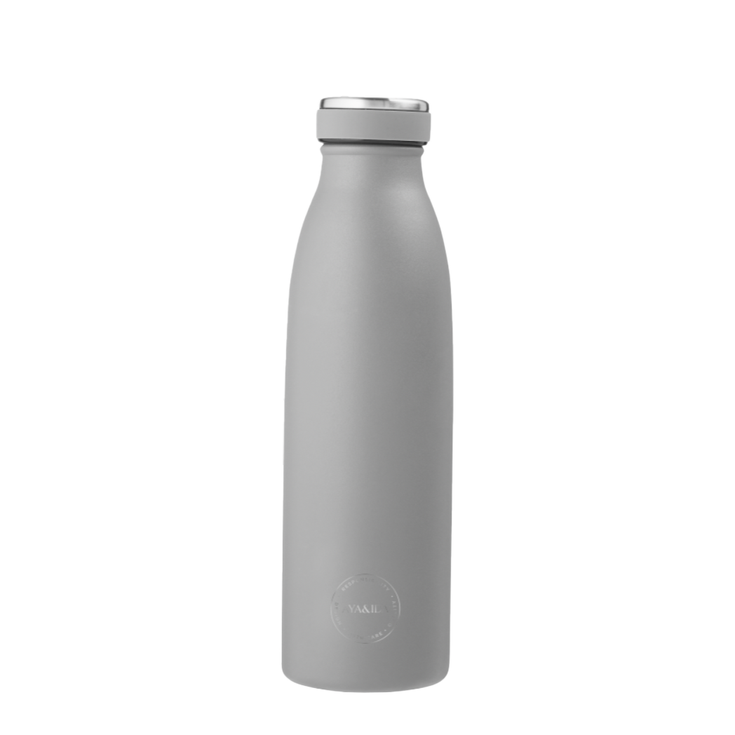 Aya & Ida Thermo drikkeflaske 500 ml, Light Grey