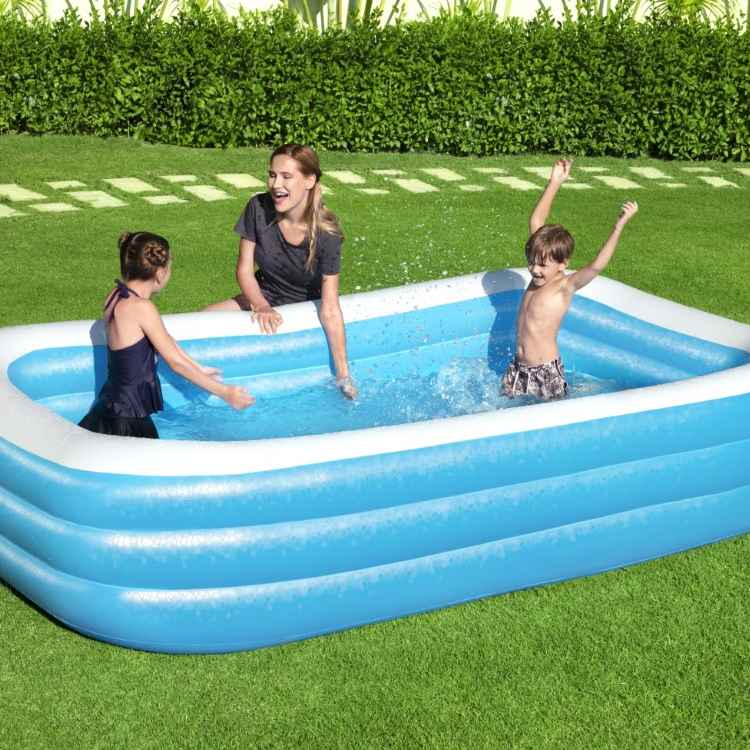Bestway Pool, badebassin i blå/hvid 1161 liter