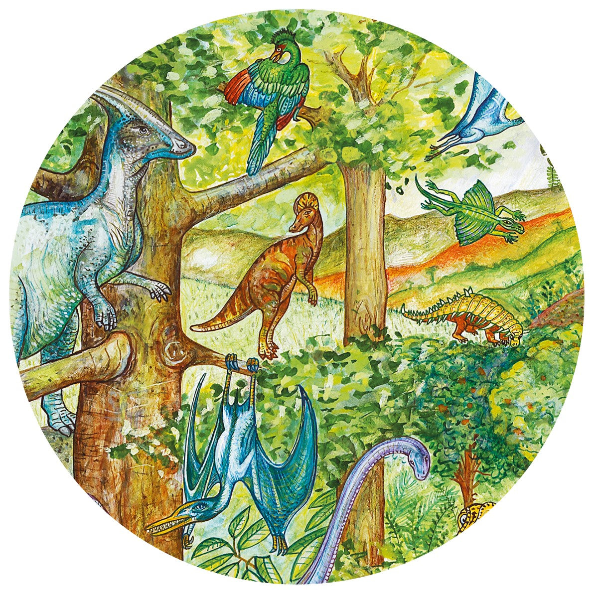 Djeco Observationspuslespil 100 brikker, Dinosaur