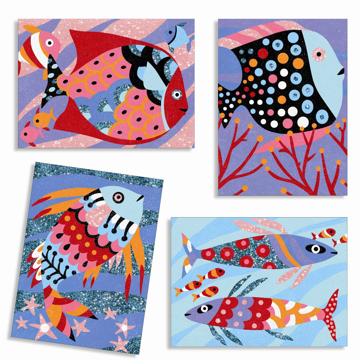 Djeco Kreativ æske med sand, Regnbuefisk