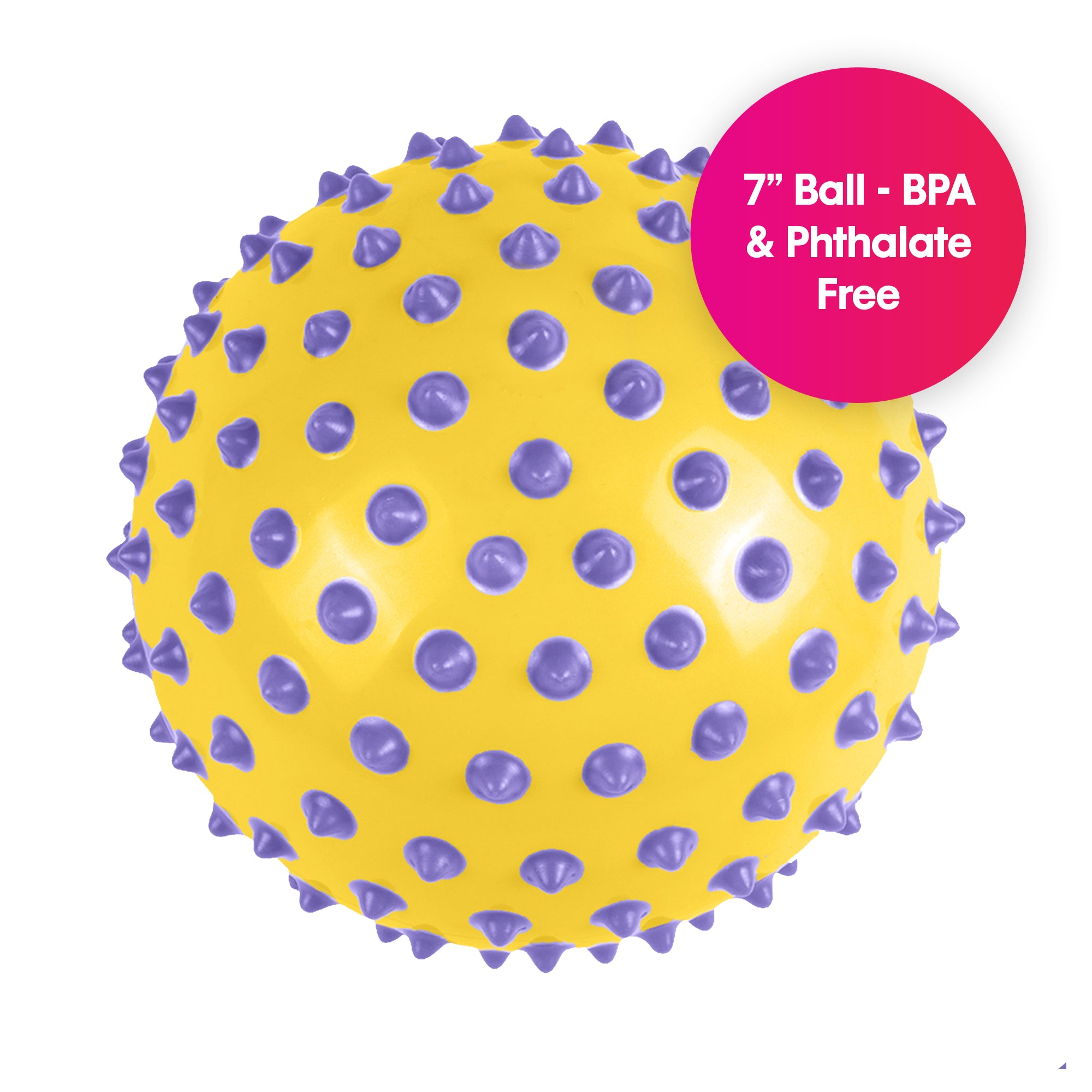 Edushape Sansebold 18 cm, Gul/Lilla