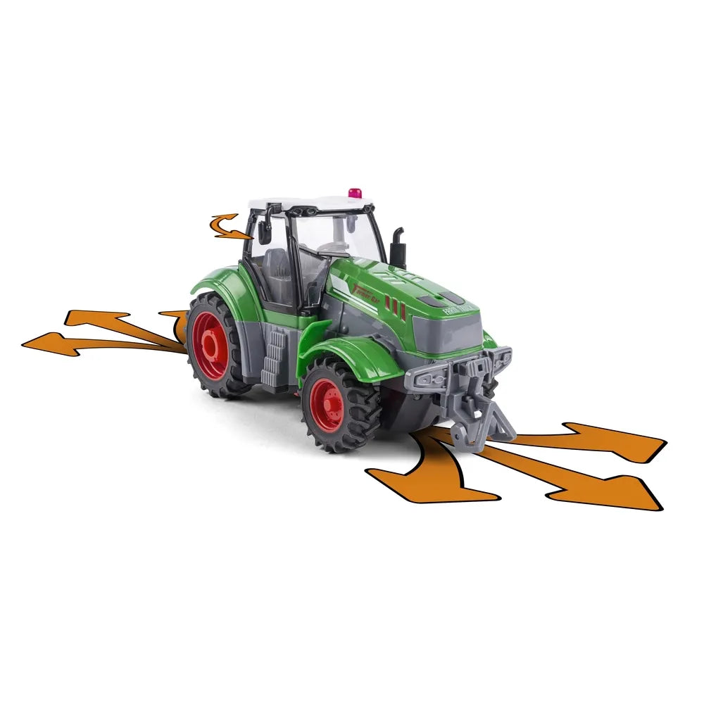 Bull RC Fjernstyret traktor med tip trailer og lys