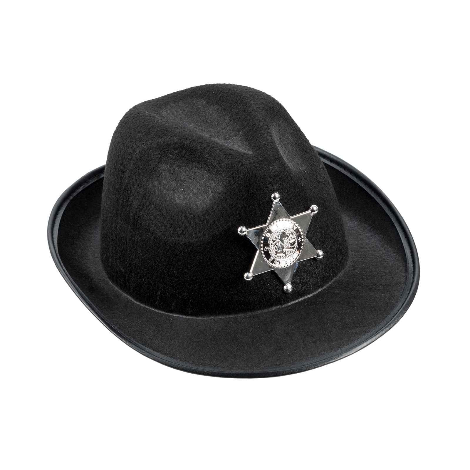 Cowboyhat sort filt