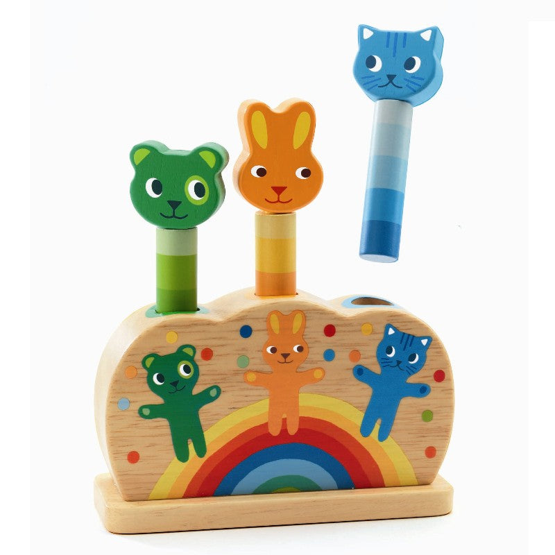 Djeco Pop op figurer i træ, Pidoo
