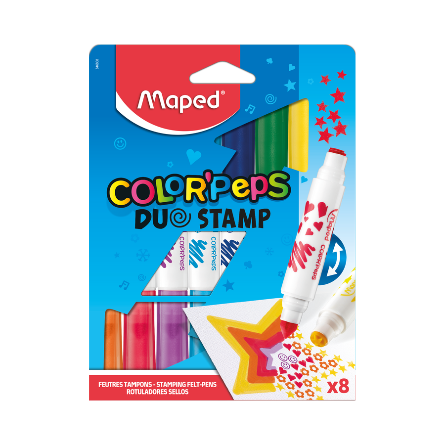 Maped Color'Peps Duo stempeltusser 8 stk.