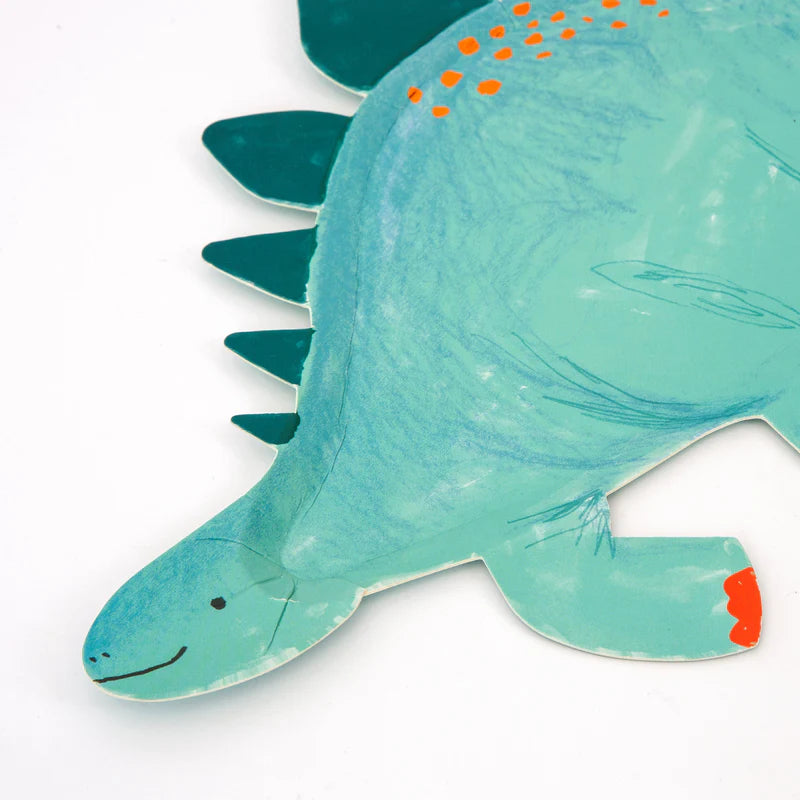 Meri Meri Paptallerkner silhuet, Dinosaur Stegosaurus