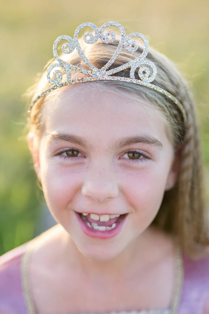Great Pretenders Hårbøjle diadem, Sølvglitter