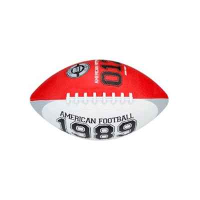 Amerikansk fodbold rød/hvid 26 cm