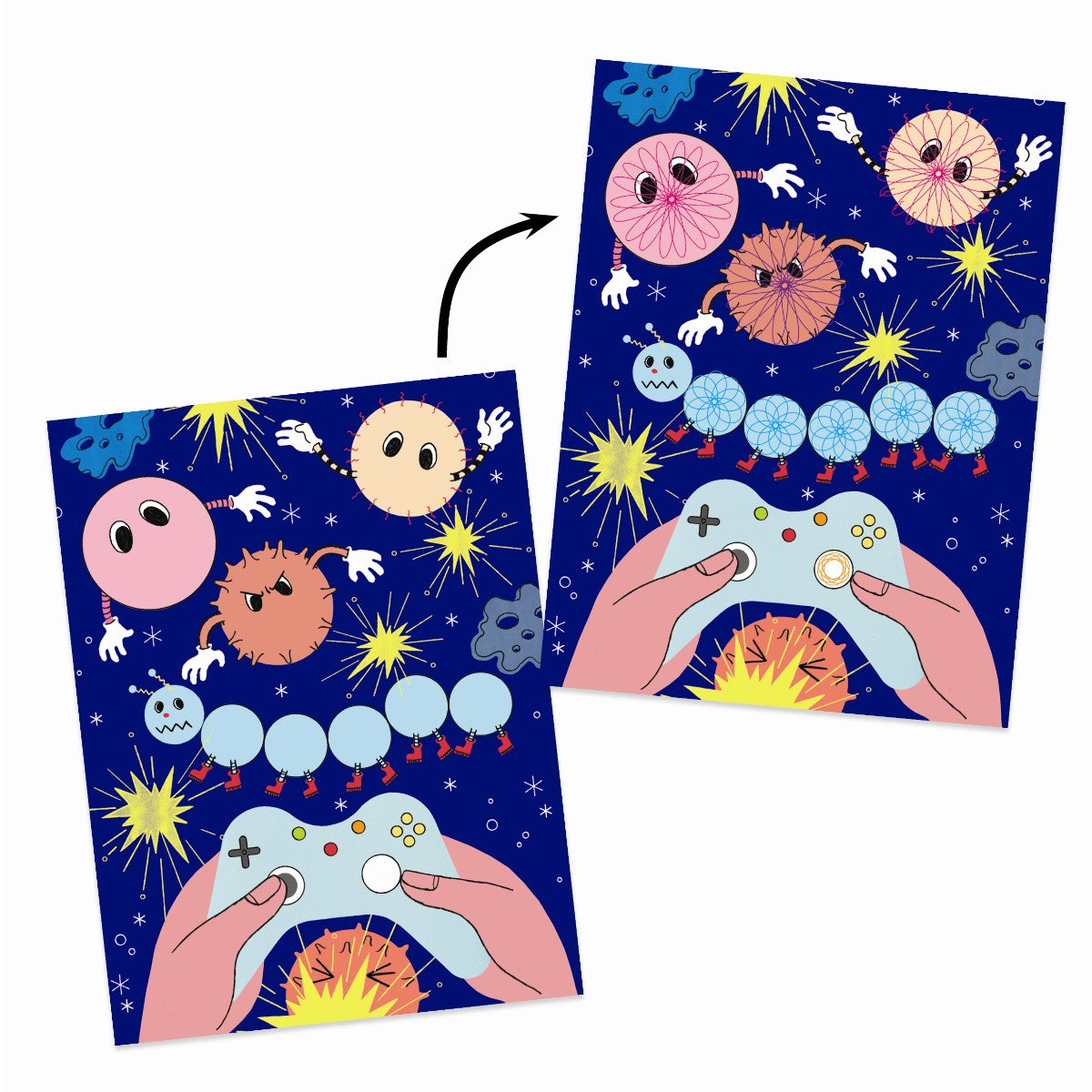 Djeco Kreativ æske, Spiraler 10 temaer