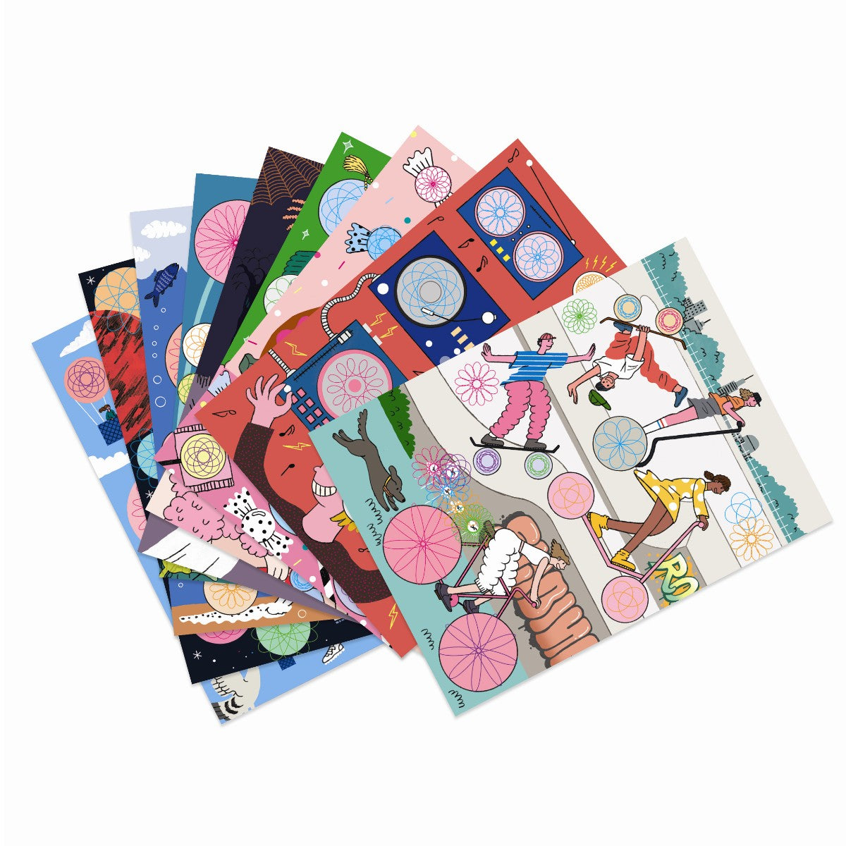 Djeco Kreativ æske, Spiraler 10 temaer