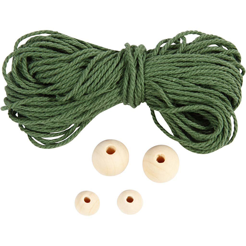 Creativ Company Mini DIY Kit, Macramé juletræ