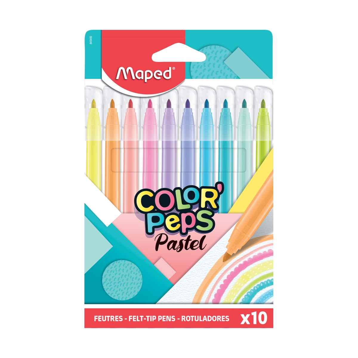 Maped Color'Peps vaskbare tusser 10 stk. Pastel