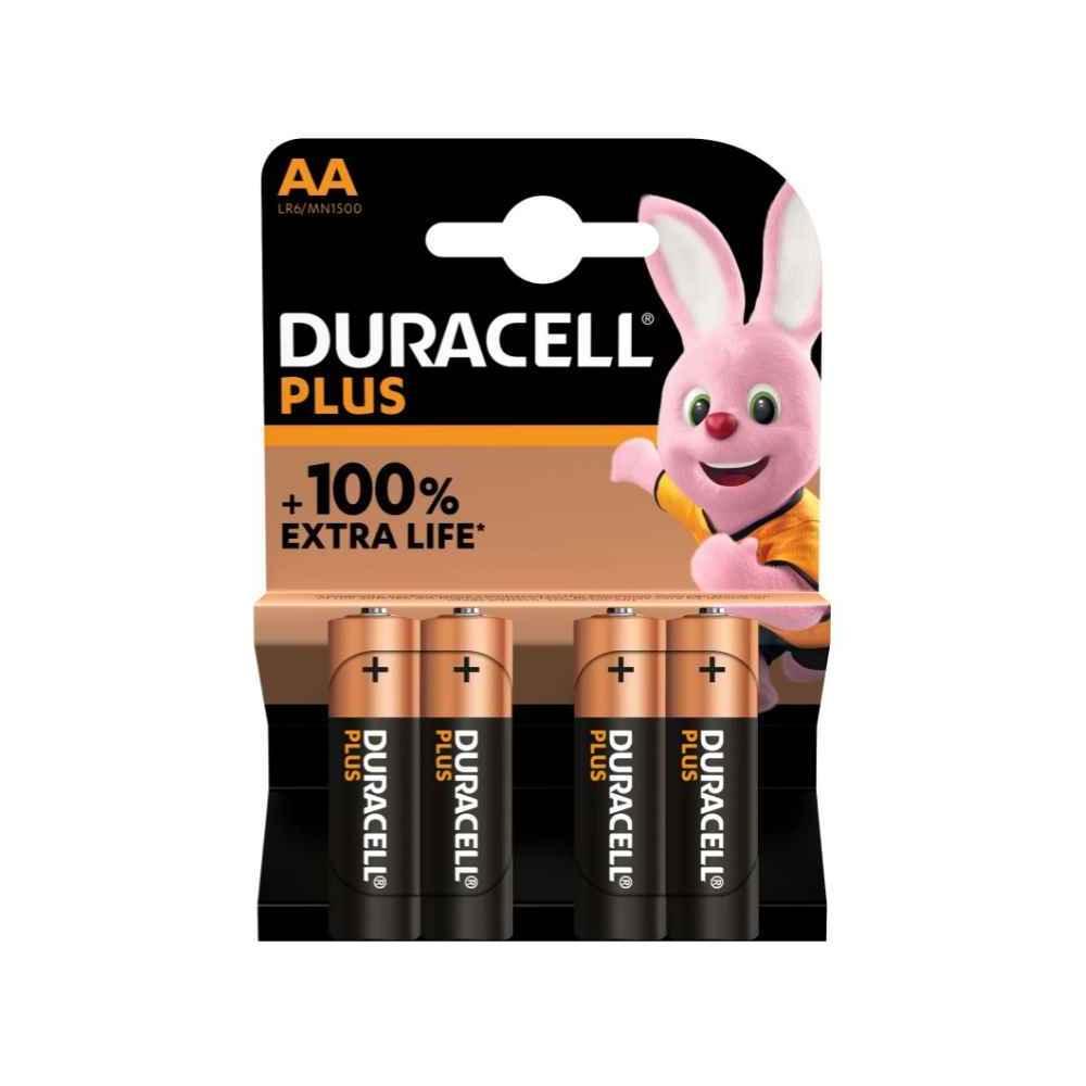 Duracell Plus Power batterier AA 4 stk.