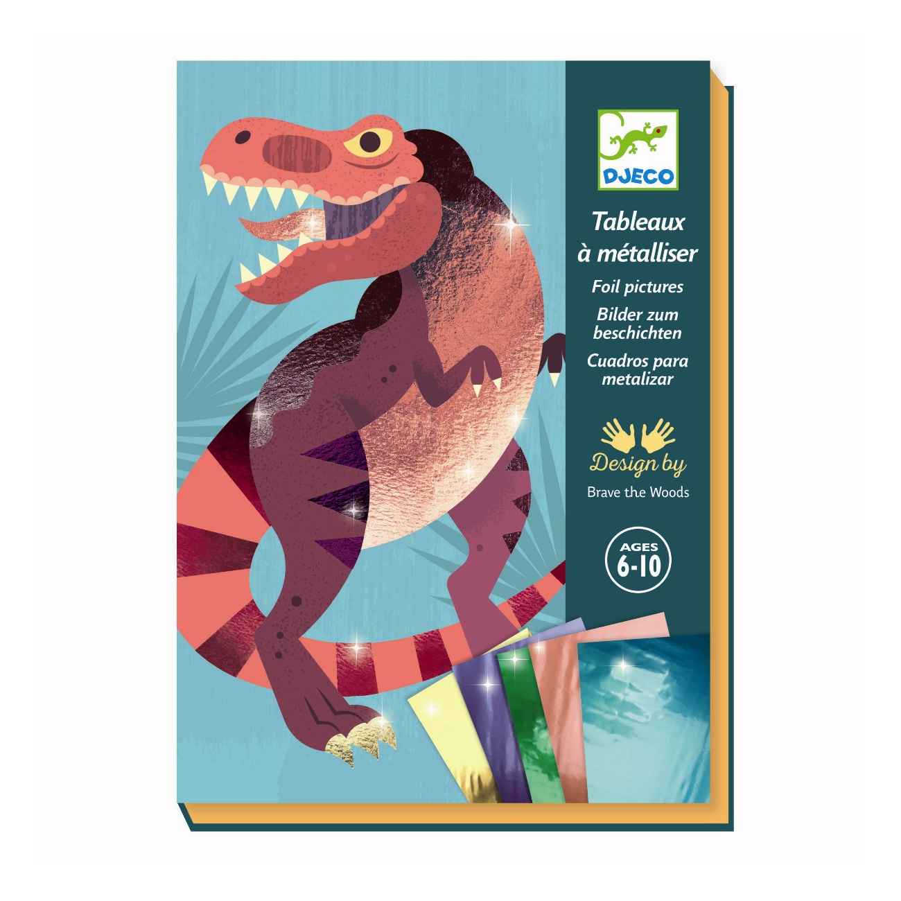 Djeco Kreativ æske med folie, Dinosaurus