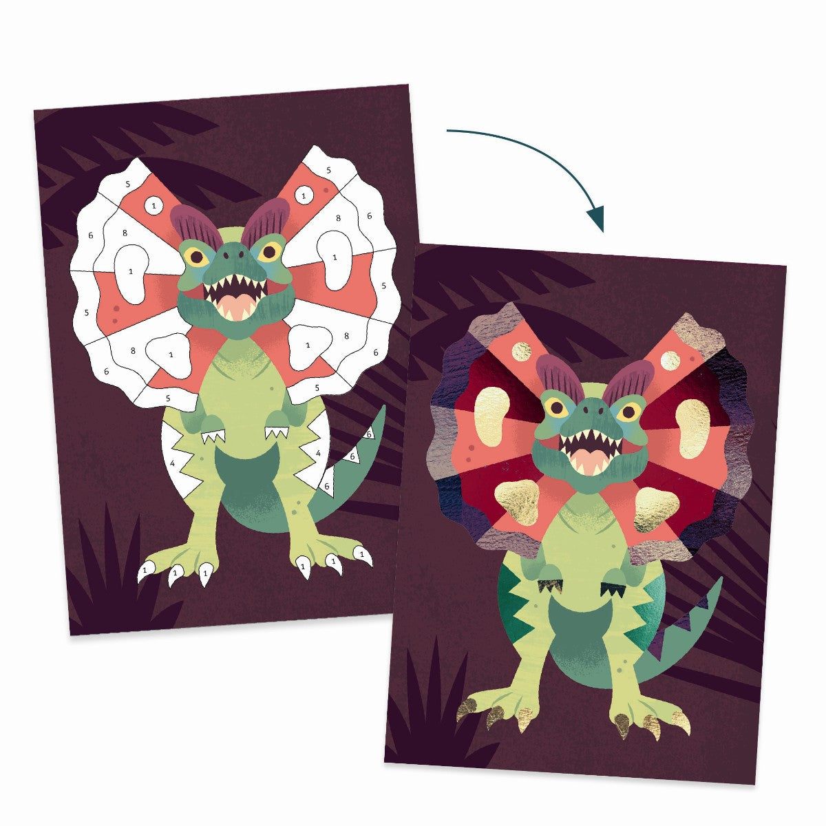 Djeco Kreativ æske med folie, Dinosaurus