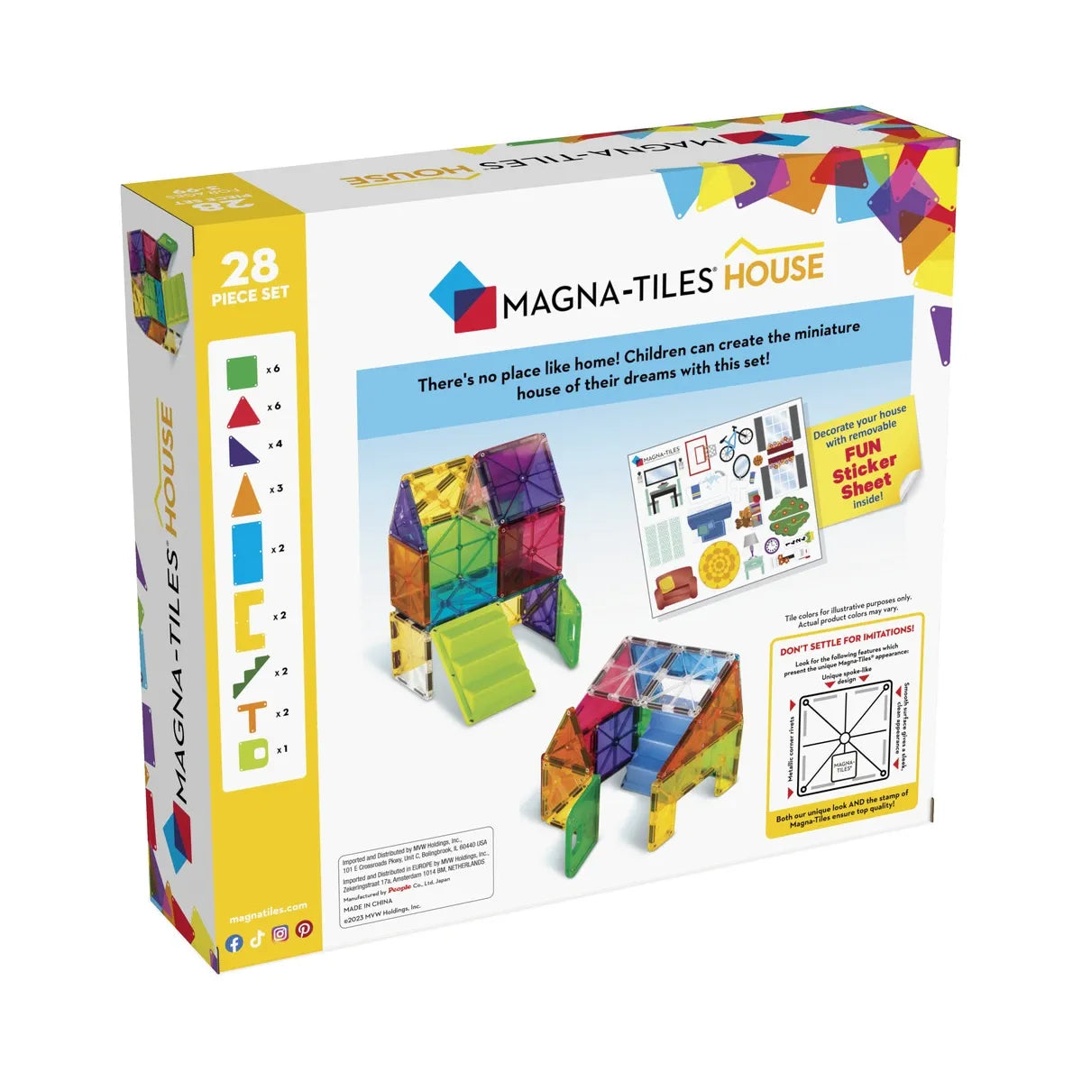 Magna-Tiles House 28 dele