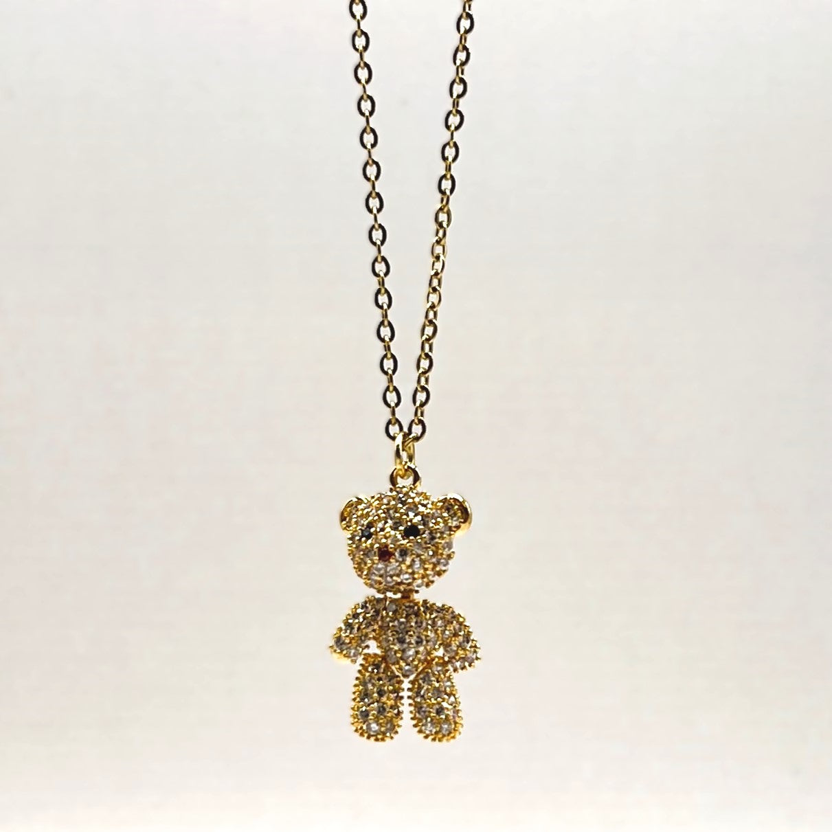 Billie Lou Teddy halskæde, Forgyldt 18K