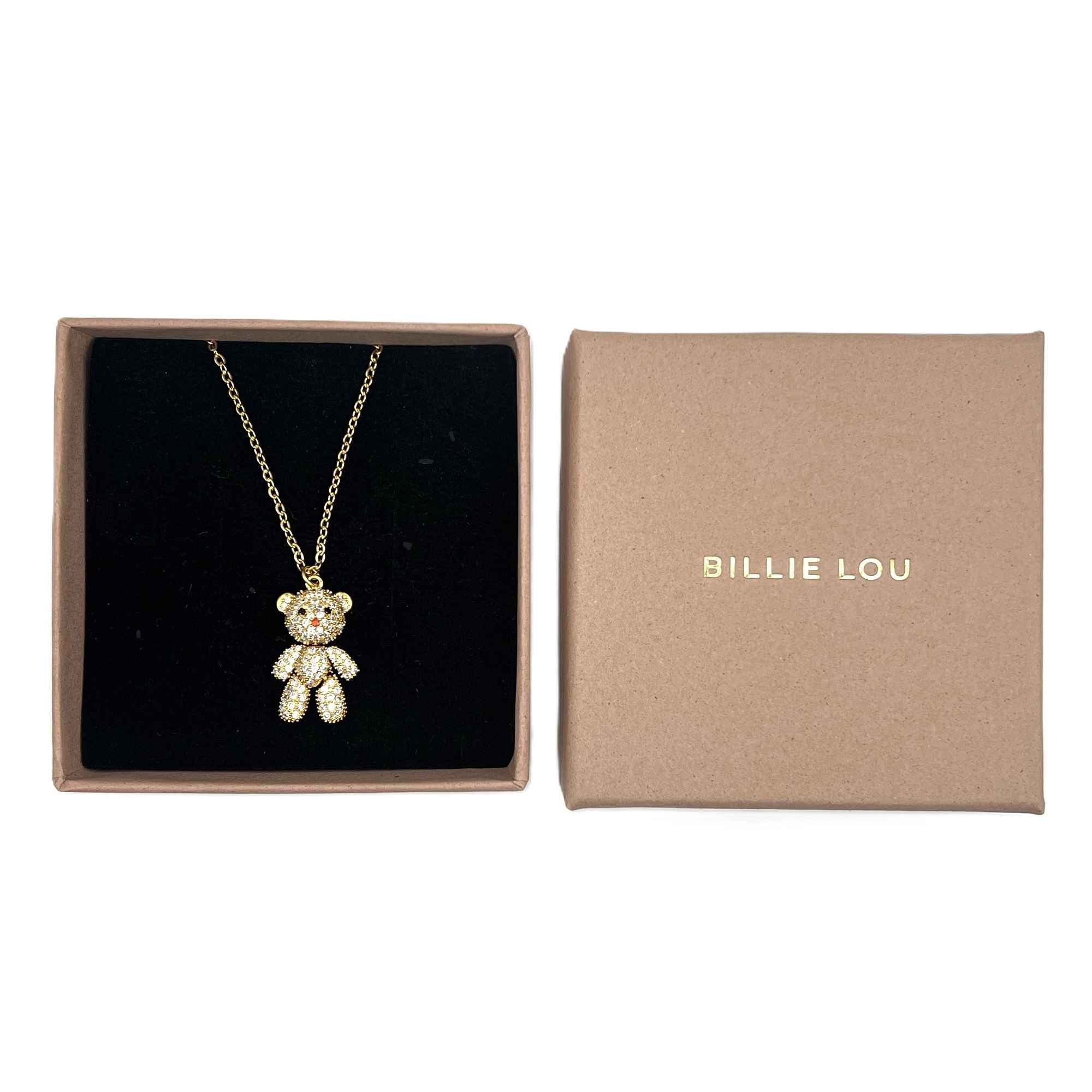 Billie Lou Teddy halskæde, Forgyldt 18K