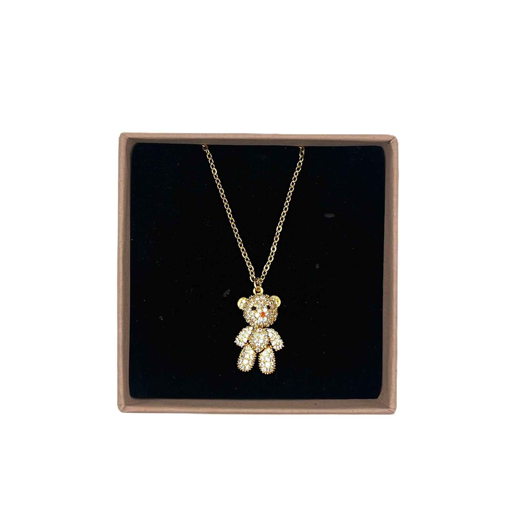 Billie Lou Teddy halskæde, Forgyldt 18K