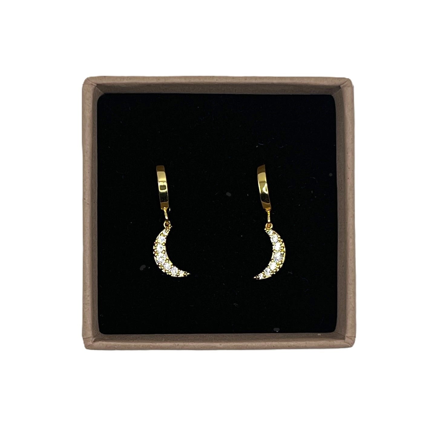 Billie Lou Hoops med bling-bling måne
