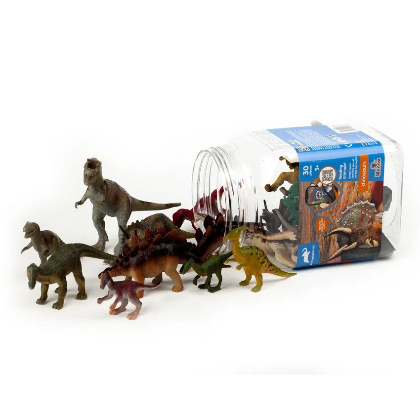 Bøtte med dinosaur 30 stk.