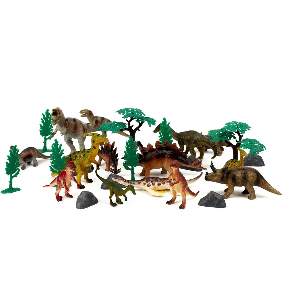 Bøtte med dinosaur 30 stk.