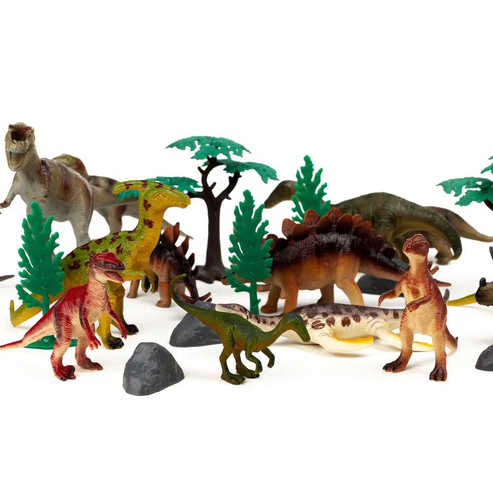 Bøtte med dinosaur 30 stk.