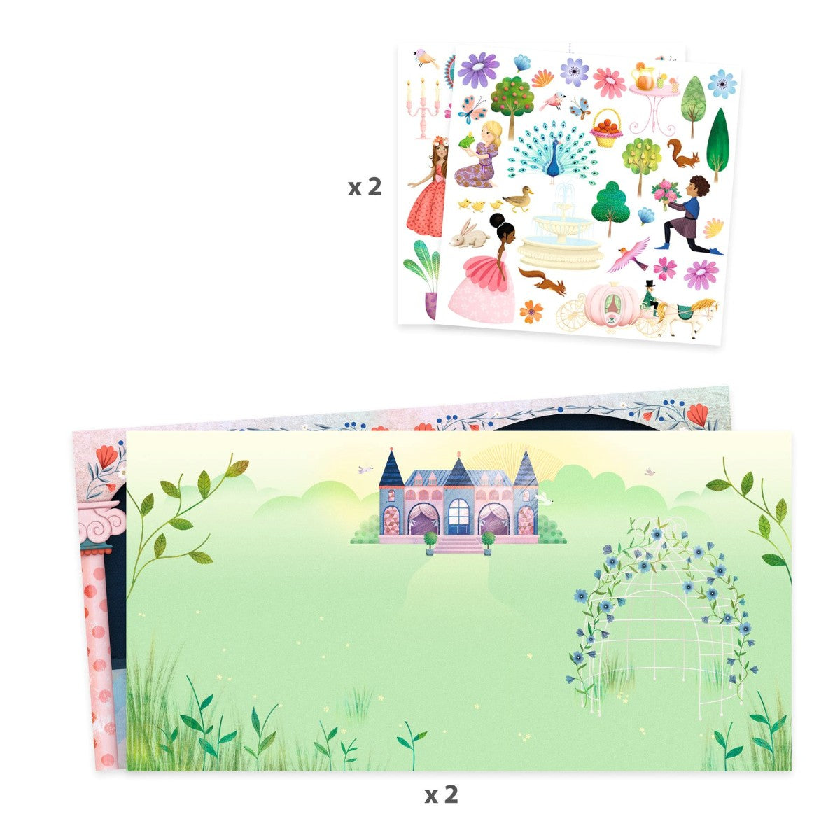 Djeco Genanvendelige stickers, The Castle