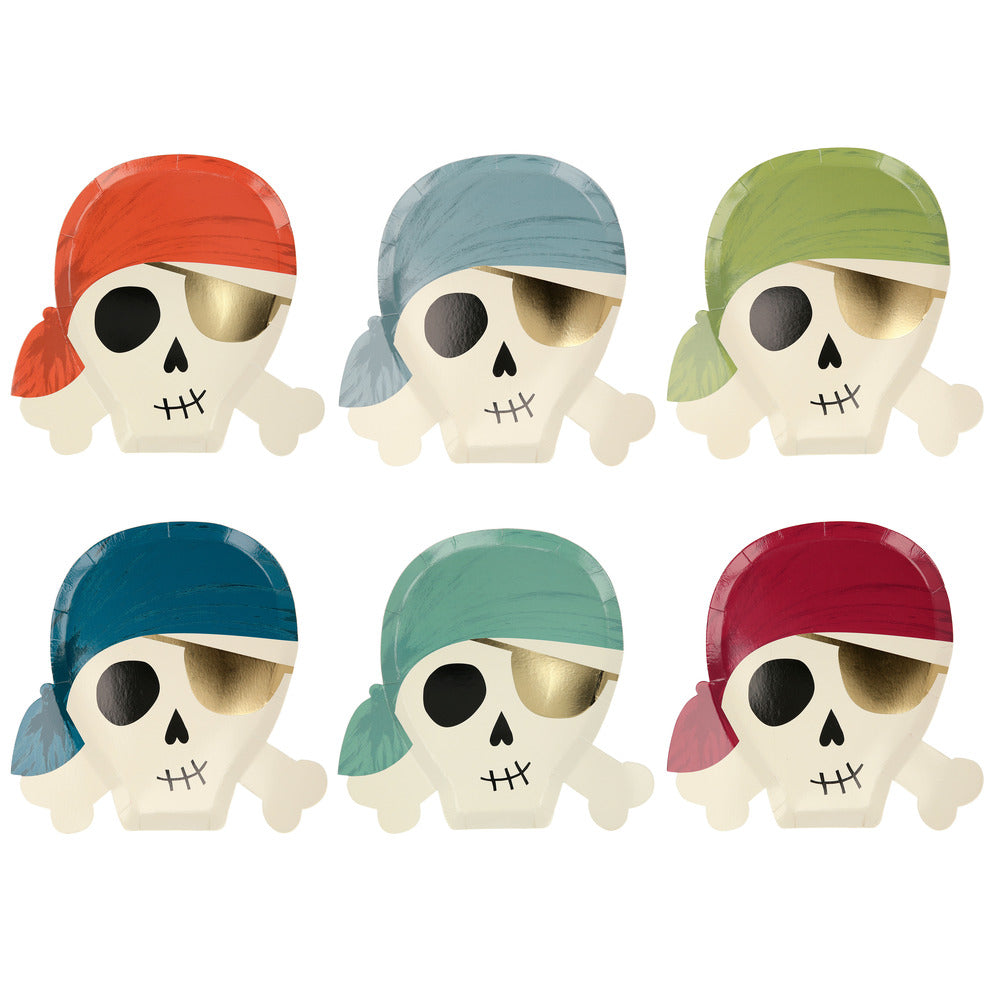Meri Meri Paptallerkner silhuet, Pirates
