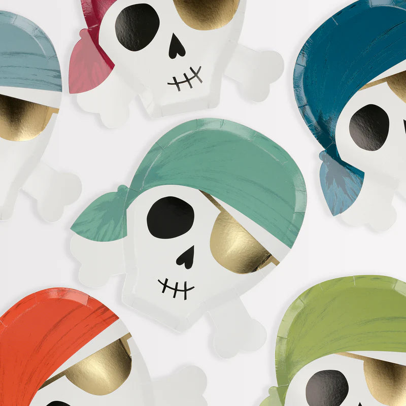 Meri Meri Paptallerkner silhuet, Pirates