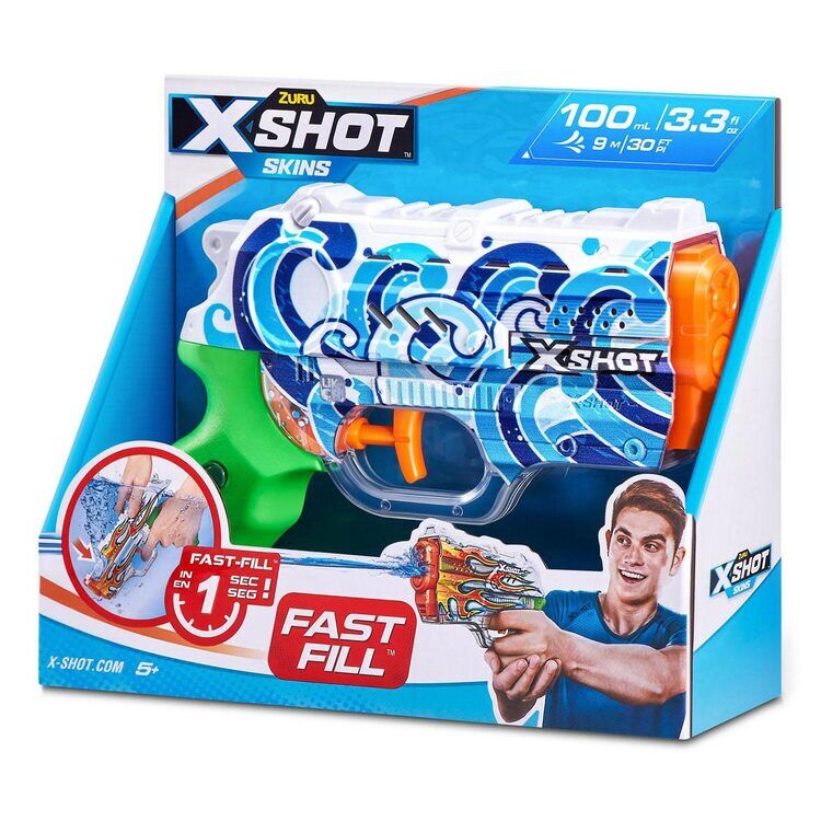 X-Shot Water Fast Fill Skins Nano Vandskyder 100 ml ass. 1 stk.