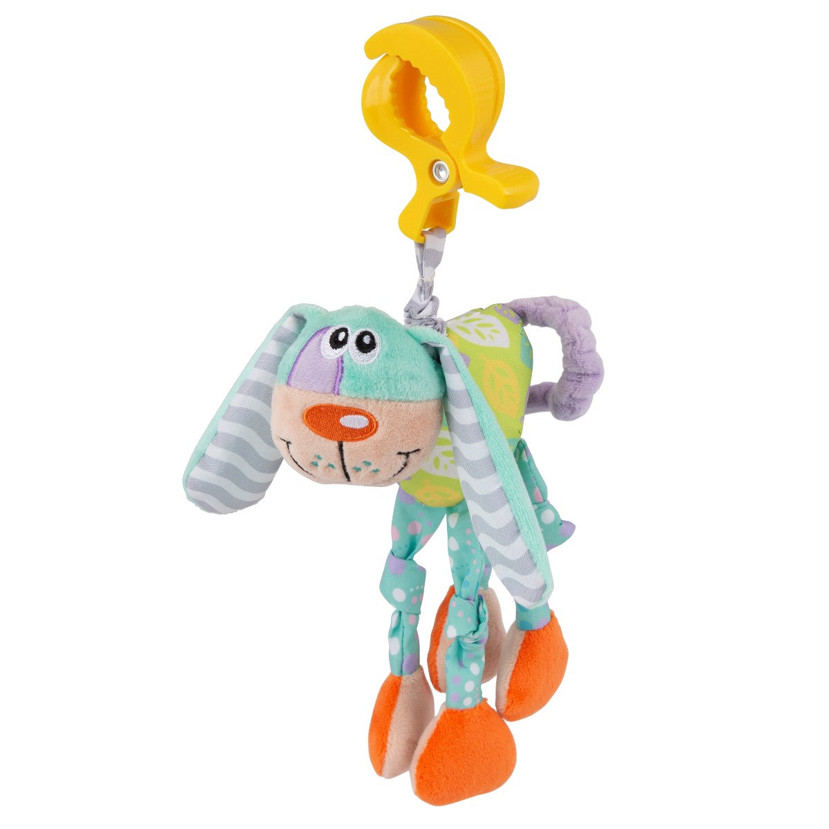 Playgro Aktivitetsrangle med clips, Wonky Wiggler hund