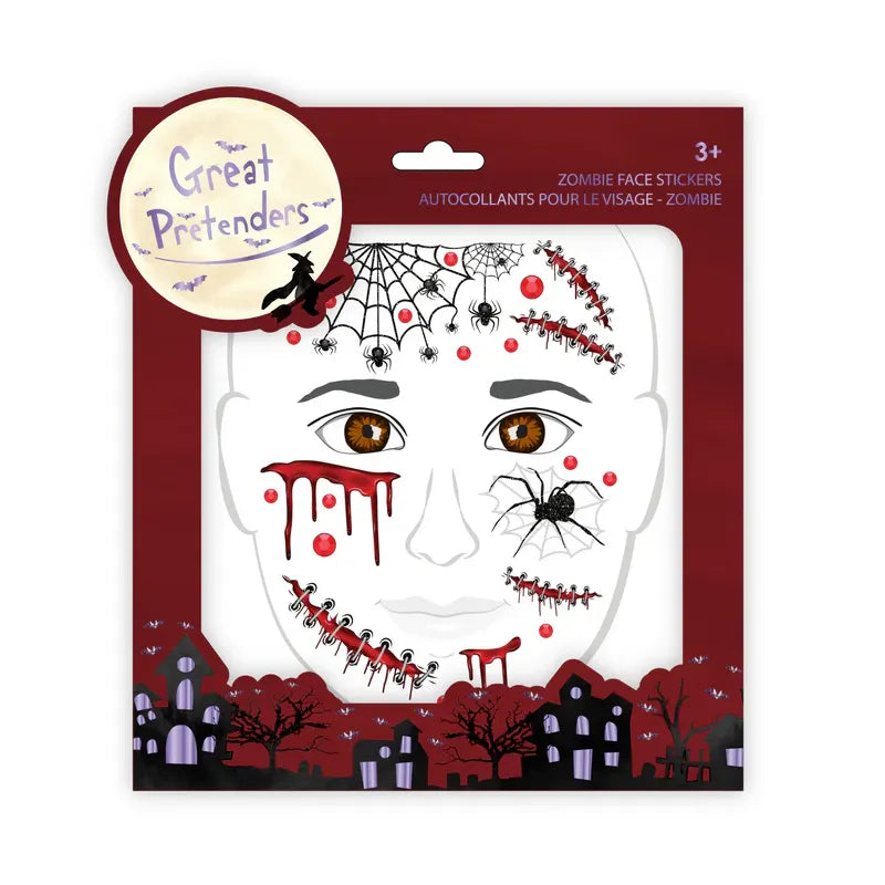 Great Pretenders Ansigtsstickers, Zombie