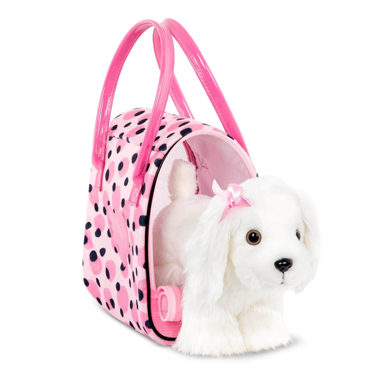 Pucci Pups Hund i transporttaske, Malteser