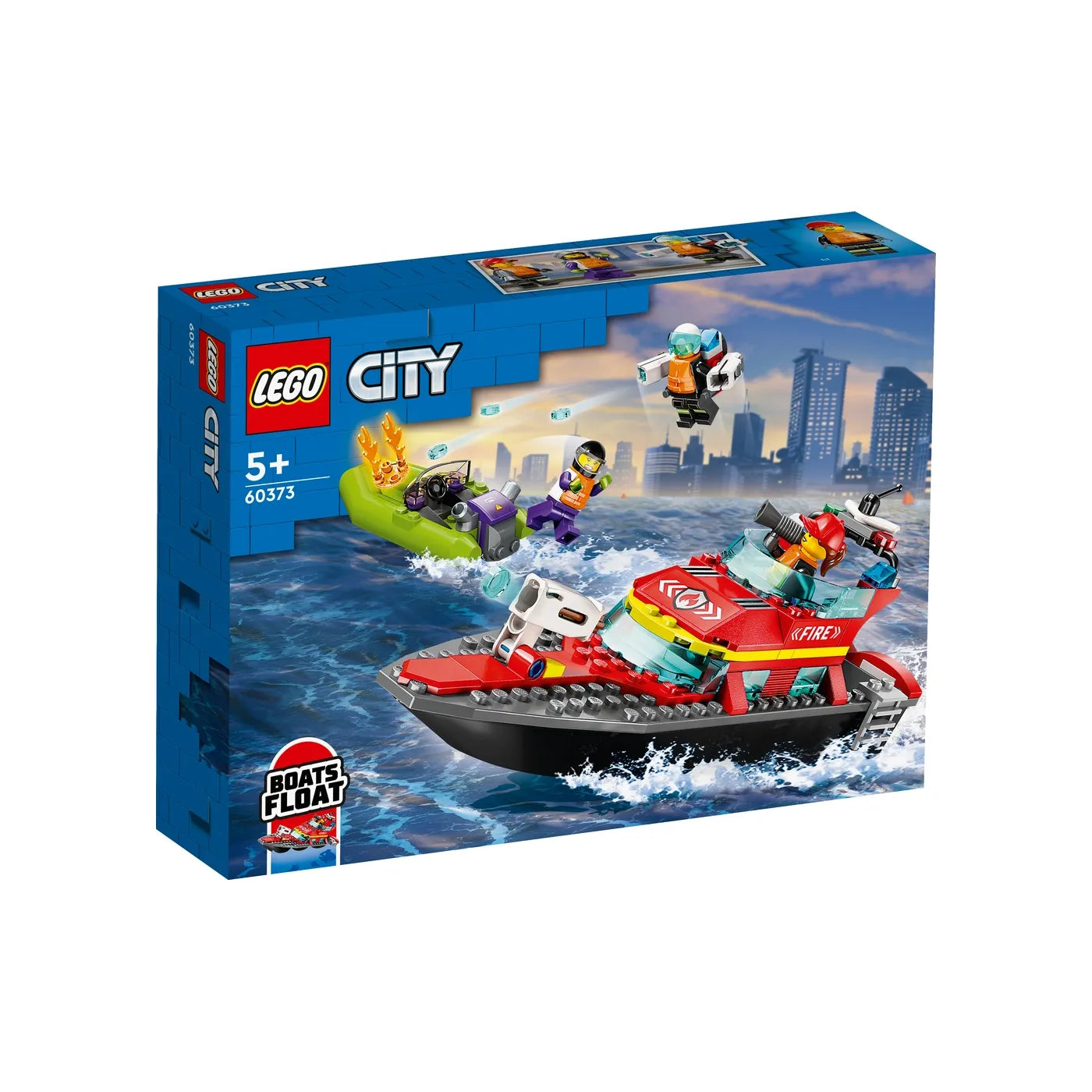 LEGO® City Fire Brandvæsnets redningsbåd 60373