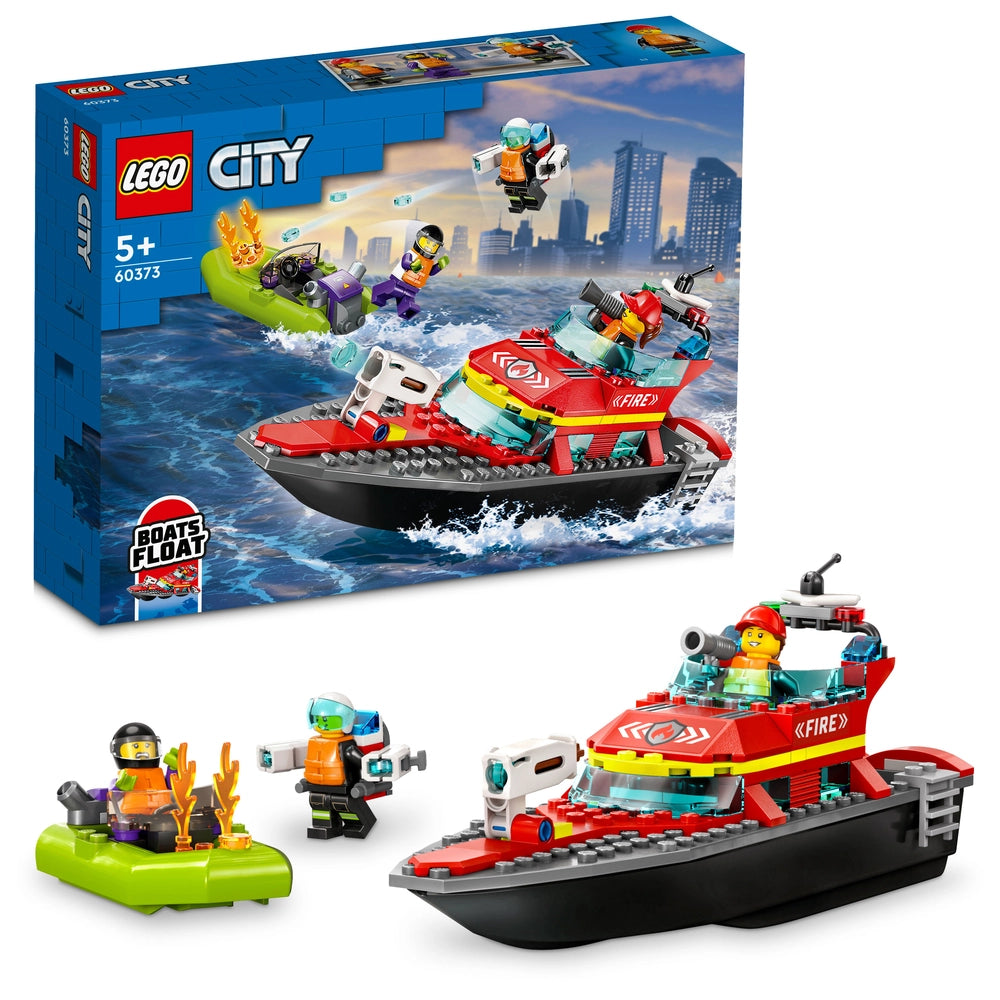 LEGO® City Fire Brandvæsnets redningsbåd 60373
