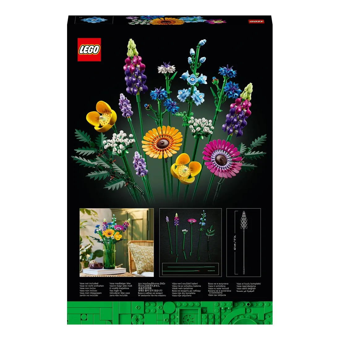 LEGO® Flowers, Wildflower Bouquet 10313, 18+