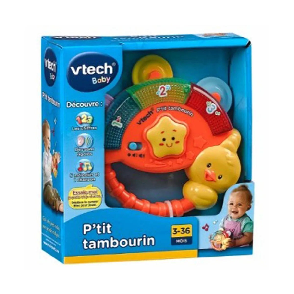 Vtech Tambourinrangle med lys og lyd DK+NO