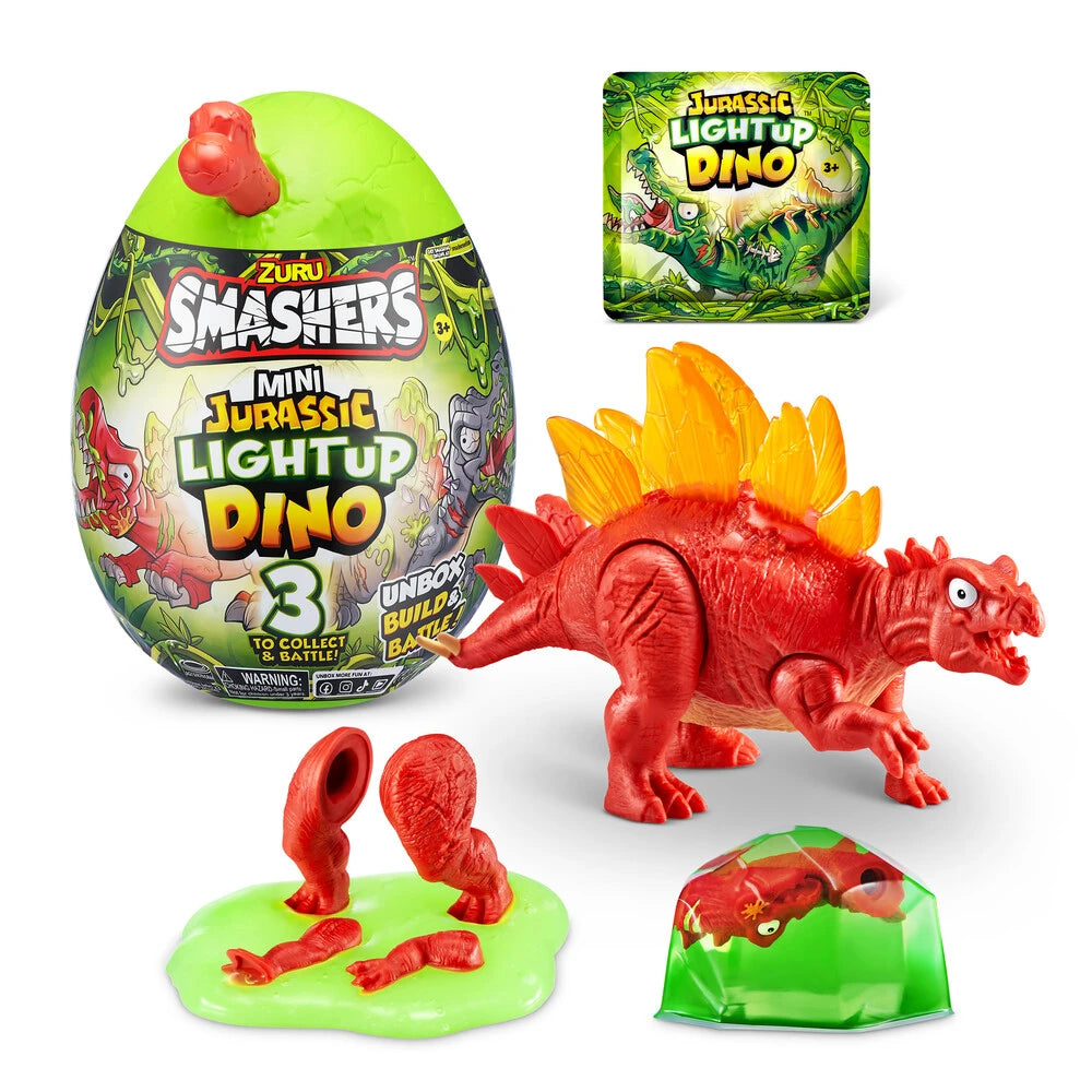 Smashers Jurassic Mini Light-Up Dino ass. 1 stk.