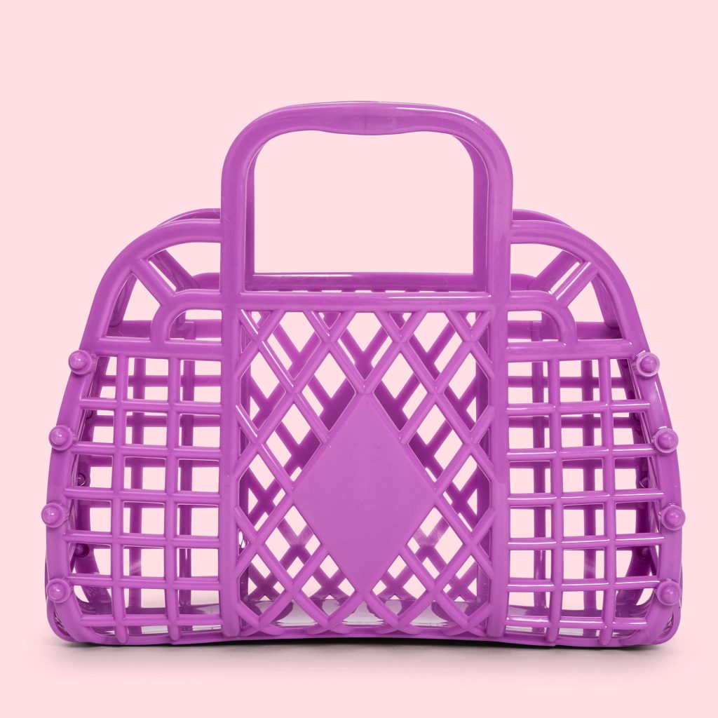 Sun Jellies Retro kurvetaske mini, Purple