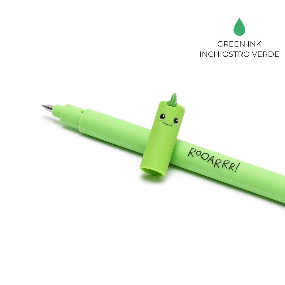 Legami Erasable Gelpen grøn, Dino
