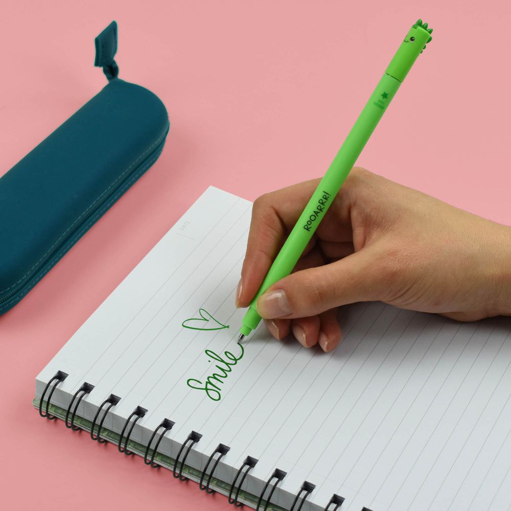 Legami Erasable Gelpen grøn, Dino