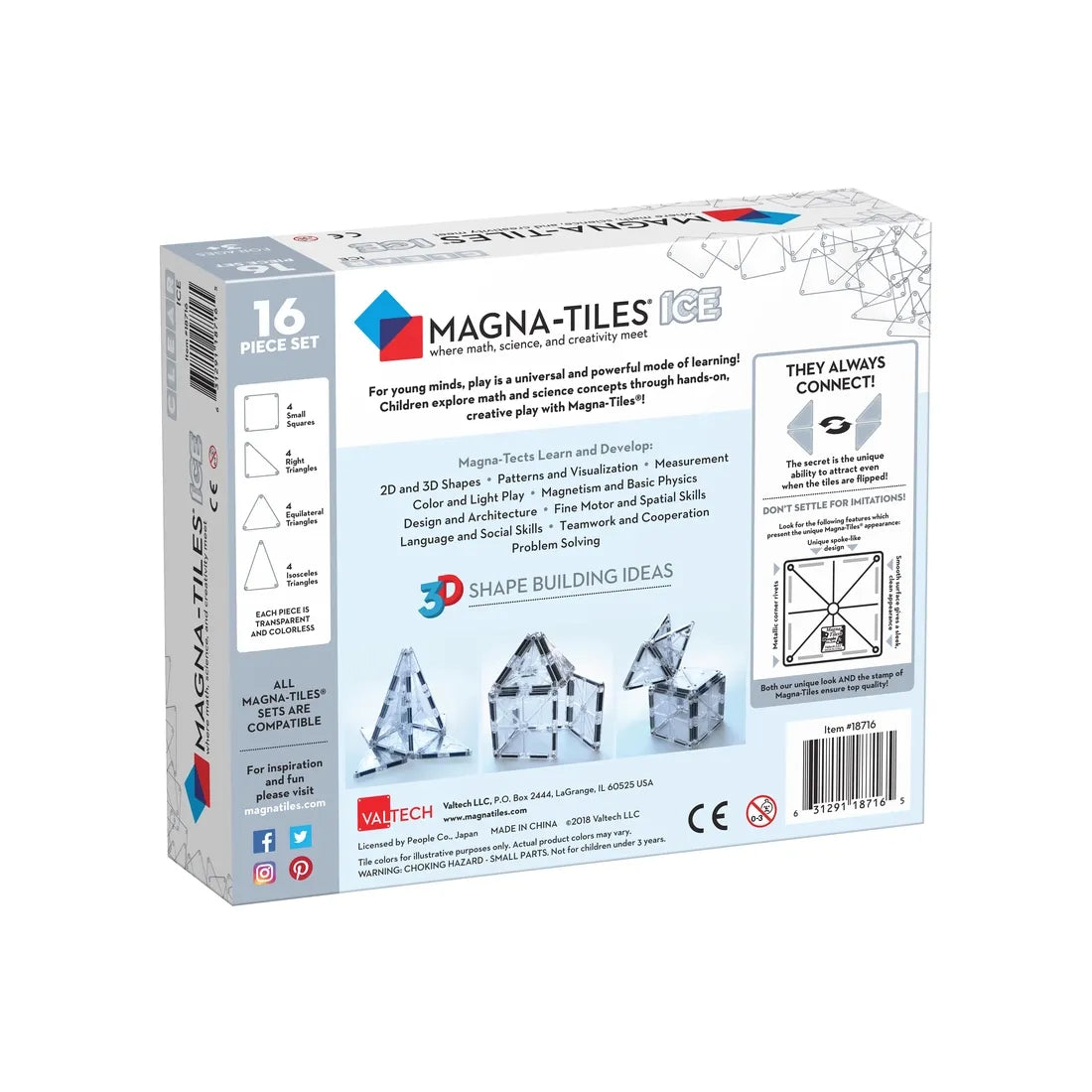 Magna-Tiles Ice expansion sæt 16 dele