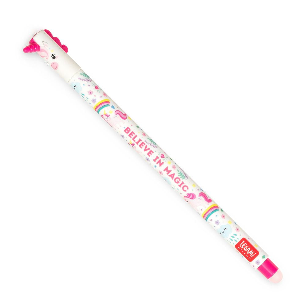 Legami Erasable Gelpen rosa, Unicorn