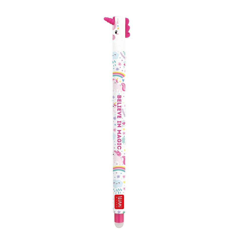 Legami Erasable Gelpen rosa, Unicorn