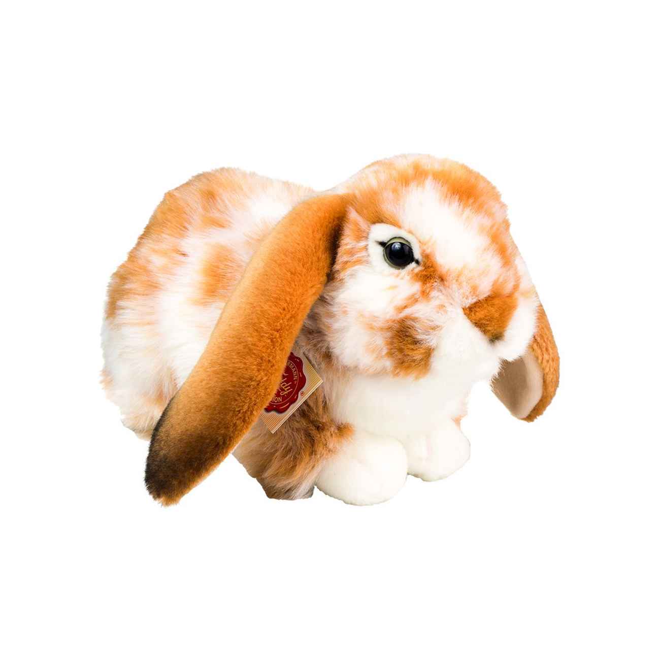 Teddy Hermann Liggende kanin brun/hvid 30 cm