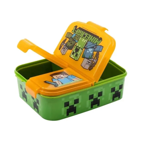 Minecraft® Madkasse med 3 rum