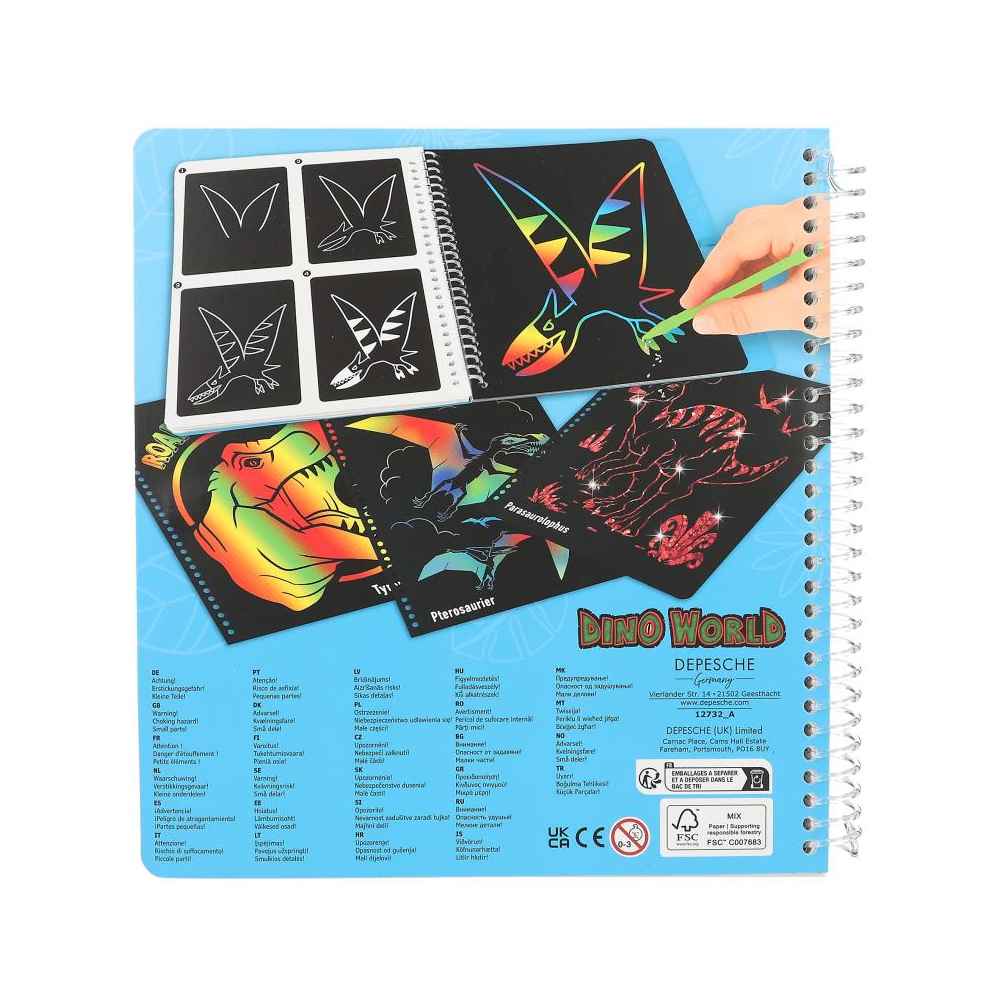 Dino World Magic Scratchbog