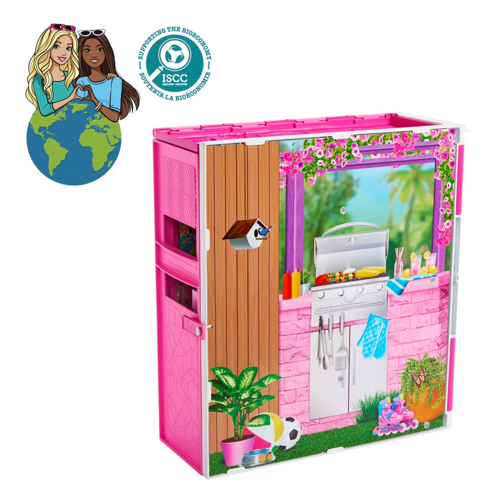 Barbie Feriehus med dukke og tilbehør