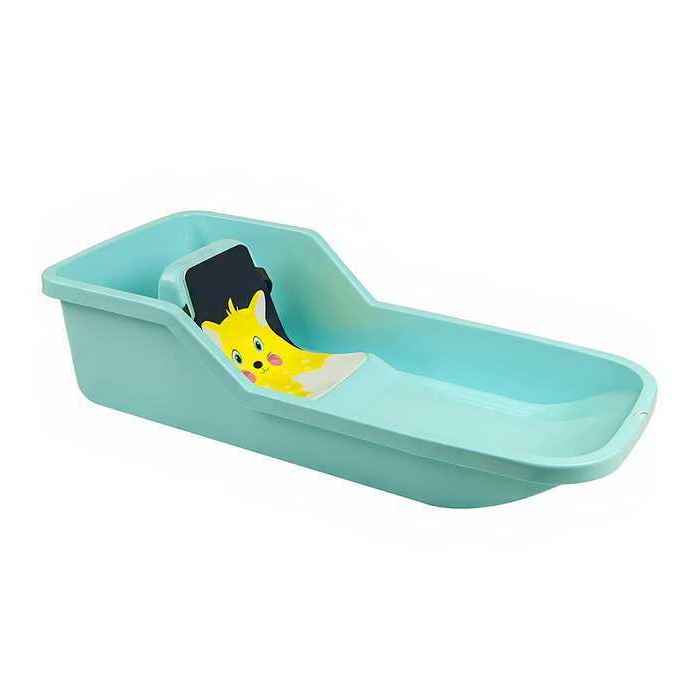 Baby Bobslæde med skumsæde og sele 82 cm, Mint